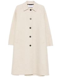 Harris Wharf London - Button-Fastening Raglan-Sleeve Coat - Lyst