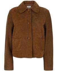 Semicouture - Chaqueta de ante con botones - Lyst