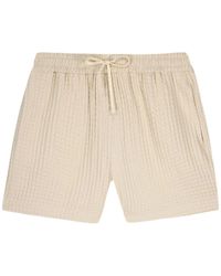 Maison Labiche - Waffle-Knit Drawstring Shorts - Lyst