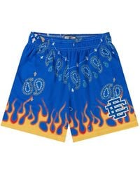 Eric Emanuel - Ee Basic Paisley And Flame-Print Basic Shorts - Lyst