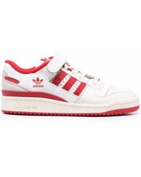adidas - Side-Stripe Leather Sneakers - Lyst
