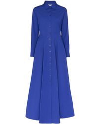 Evi Grintela Marjorelle Maxi Shirt Dress - Blue