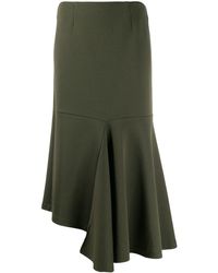 Marni Asymmetrischer Midirock - Grün