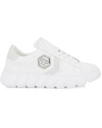 Philipp Plein - Hexagon Force Leather Sneakers - Lyst