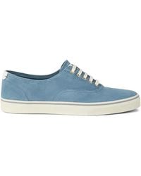 Brunello Cucinelli - Suede Lace-Up Sneakers - Lyst