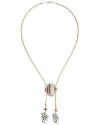 Isabel Marant - Janis Metal And Leather Pendant Necklace - Lyst