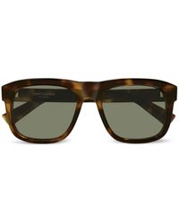Saint Laurent - Occhiali Da Sole Sl 558 Con Effetto Tartarugato - Lyst