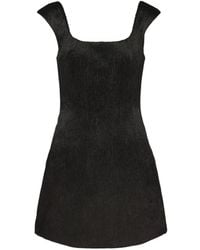 Stolen Stores - Textured Square-Neck Mini Dress - Lyst