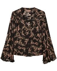 Twinset - Floral Créponne Blouse - Lyst