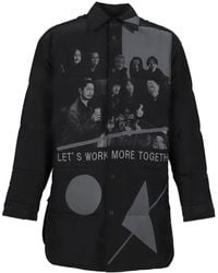 Yohji Yamamoto - Graphic-Print Padded Jacket - Lyst