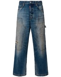 DSquared² - Grease Monkey Spot Baggy Carpenter Jeans - Lyst