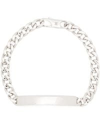 Missoma - Id Rhodium Plated Bracelet - Lyst
