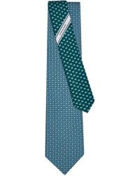 Ferragamo - Butterfly-Gancini-Print Silk Tie - Lyst
