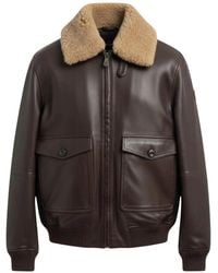 Peuterey - Zip-Fastening Leather Jacket - Lyst
