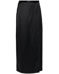 By Malene Birger - Pacia Satin-Effect Midi Skirt - Lyst