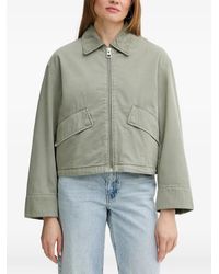 Marc O' Polo - Corduroy-Collar Zip-Up Jacket - Lyst