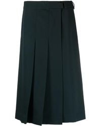 Lemaire - Pleated Wool Wrap Skirt - Lyst