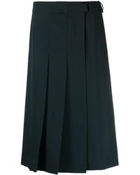 Lemaire - Pleated Wool Wrap Skirt - Lyst