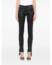 Givenchy - Star-Patch Leather Trousers - Lyst