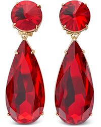 Carolina Herrera - Orecchini Con Cristalli - Lyst