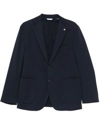 Manuel Ritz - Notched-Lapels Patch-Pockets Blazer - Lyst
