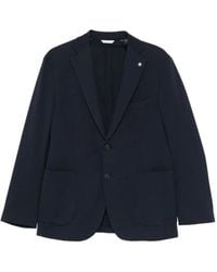 Manuel Ritz - Notched-Lapels Patch-Pockets Blazer - Lyst