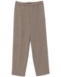 Fabiana Filippi - Elasticated-Waistband Pressed-Crease Trousers - Lyst