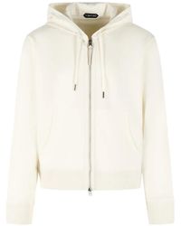 Tom Ford - Drawstring Zip Cashmere Hoodie - Lyst