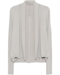 Rick Owens - Ribbed Open-Front Cardigan - Lyst