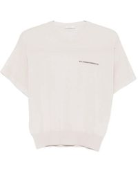 Peserico - Fine-Knit Short-Sleeve Top - Lyst