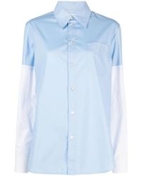 Marni - Cotton Shirt With Wite Sleeves - Lyst