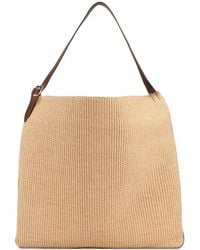 Orciani - Woven Leather-Trim Tote Bag - Lyst