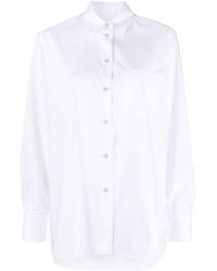 PS by Paul Smith - Pointed-collar Organic Cotton Blend Shirt - Lyst