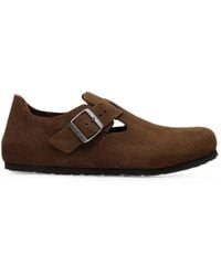 Birkenstock - London Buckle-Fastening Suede Shoes - Lyst