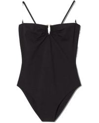 Nili Lotan - Ruched-Detail Spaghetti-Strap Swimsuit - Lyst