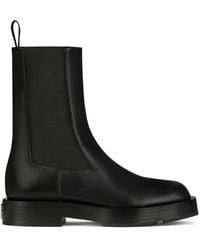 Givenchy - Black Calf Leather Chunky Sole Chelsea Boots - Lyst