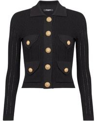 Balmain - Cardigan in maglia con bottoni - Lyst