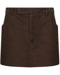 Rick Owens - Firbanks Belt-Loops Mini Skirt - Lyst