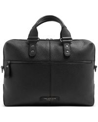 The Bridge - Manfredi Grained Leather Briefcase - Lyst