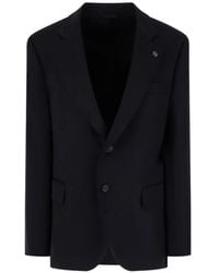 Peserico - Blazer Boutonné À Revers Crantés - Lyst