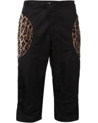Martine Rose - Animal Print Effect Cargo Shorts - Lyst