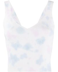 Sandro Rib Knit Top - White