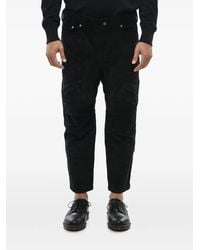 Neil Barrett - Pantalon De Moto En Velours Côtelé - Lyst