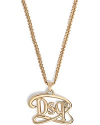 DSquared² - Dsq2 Logo-pendant Chain Necklace - Lyst