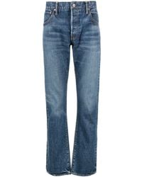Visvim - Gerade Jeans mit Logo-Patch - Lyst