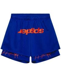 Sp5der - Mesh Double-Layer Shorts - Lyst