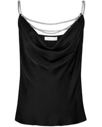 Rabanne - Chain Strap Satin Top - Lyst