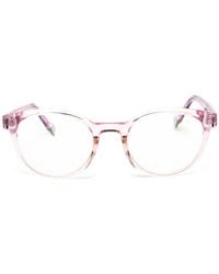 Furla - Lunettes De Vue À Monture Ronde - Lyst