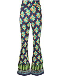 La DoubleJ - Graphic-print Flared Trousers - Lyst