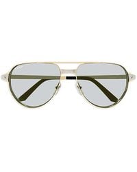 Cartier - Santos De Cartier Sunglasses - Lyst